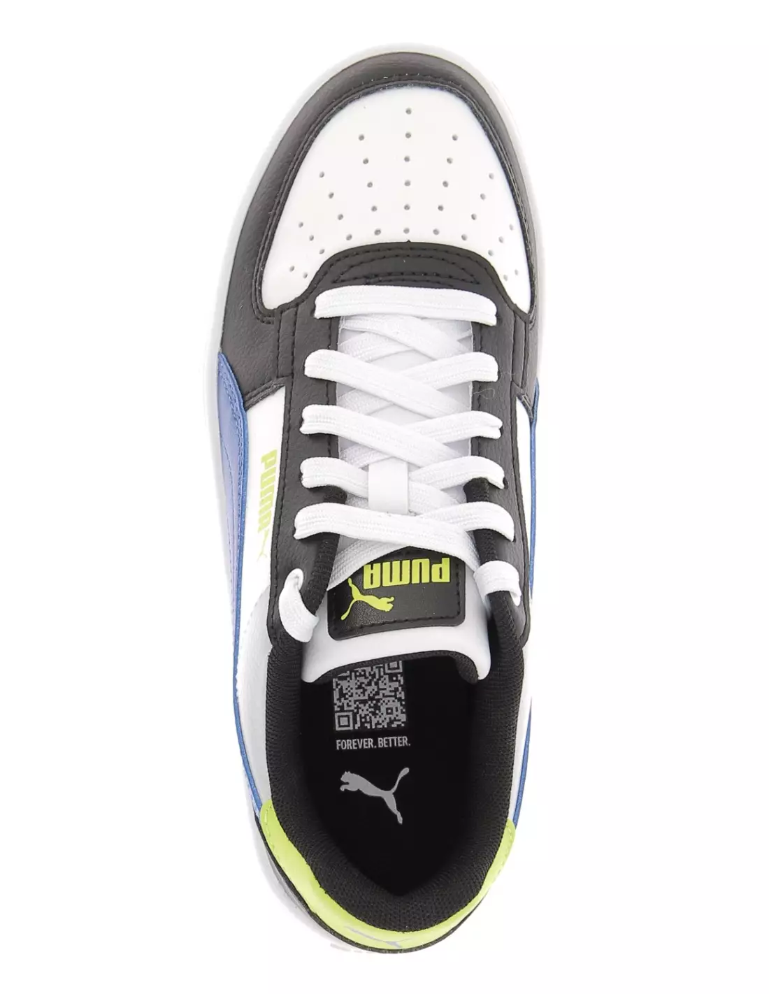 PUMA CAVEN 2 BLOCK JR - Baskets NOIRVERTBLEAU