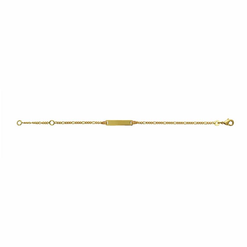 Gourmette Enfant - Plaqué Or - Longueur : 15 cm