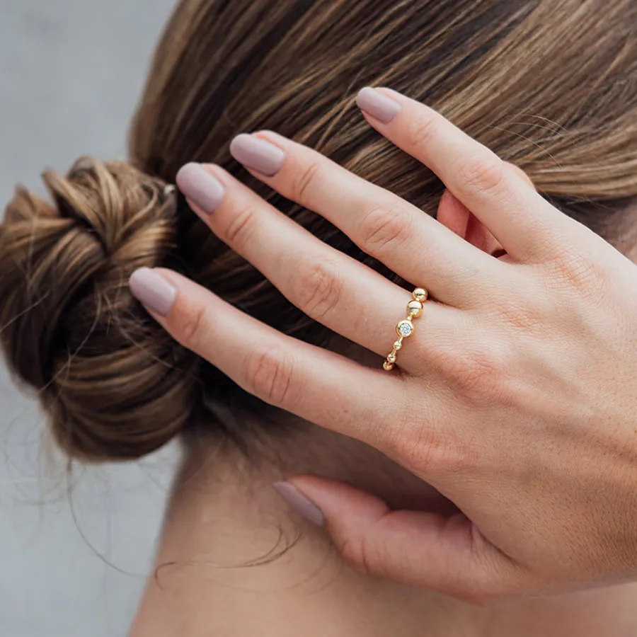 Bague perle Cosmic Dreams avec pierre Maren Jewellery