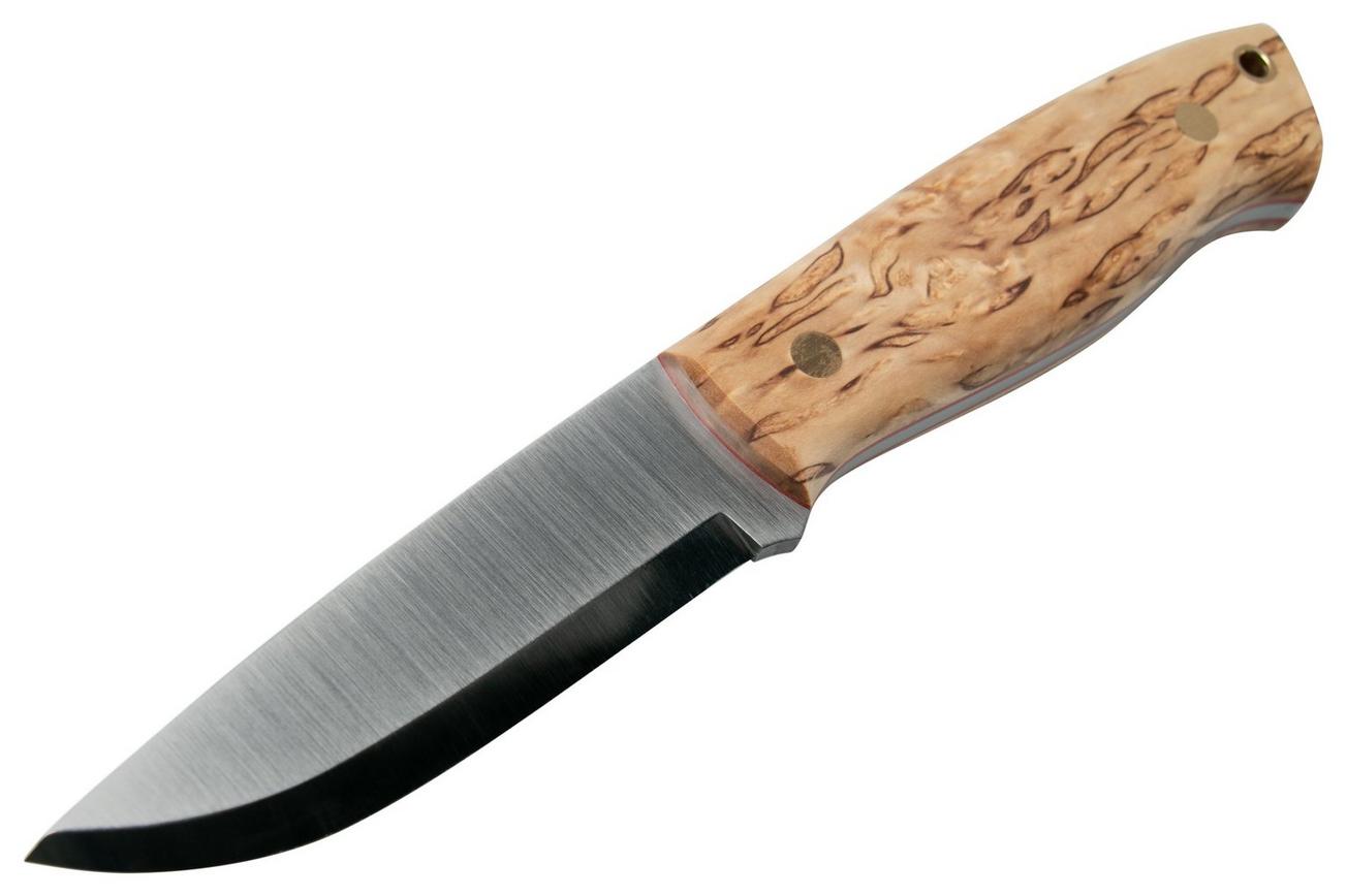 Brisa Trapper 95 - O1 Scandi - Curly Birch with Firesteel 2055 bushcraftmes