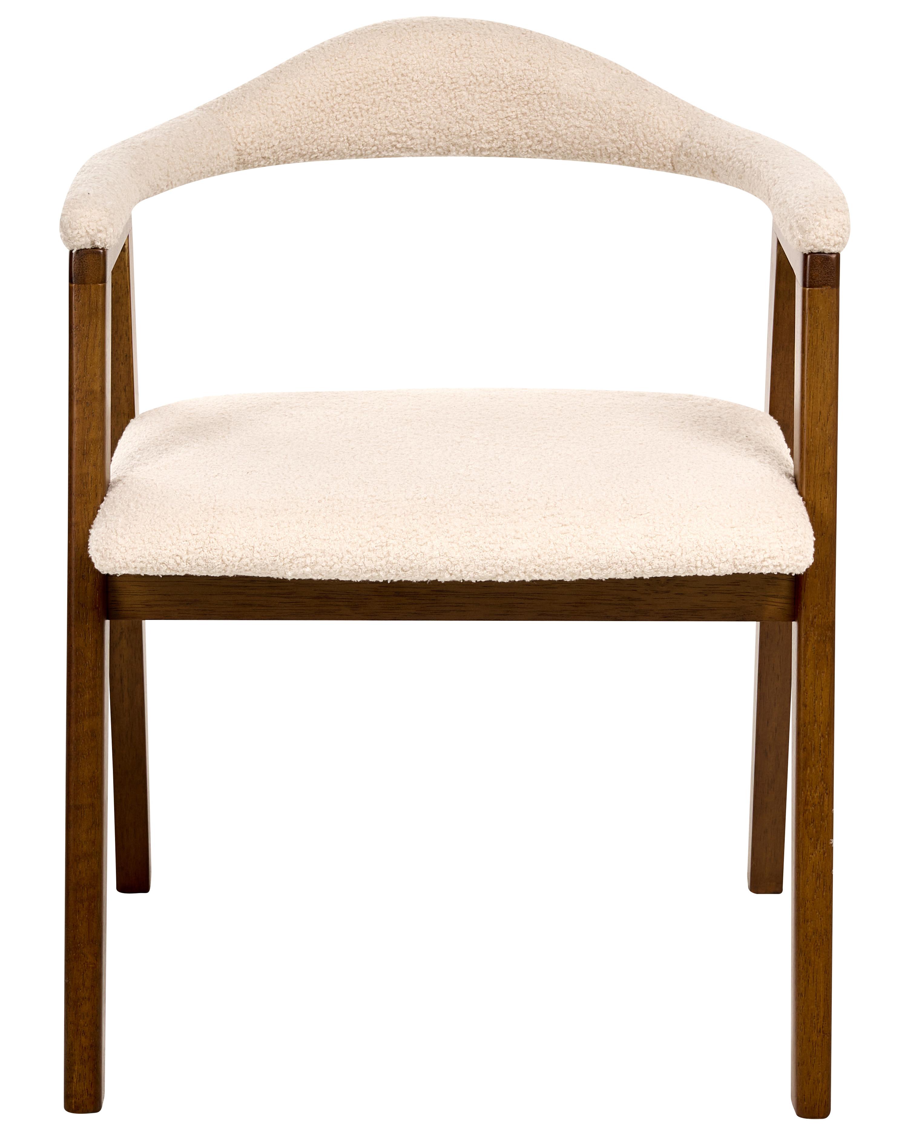 Set van 2 eetkamerstoelen ONECO Hout Donkerbruin