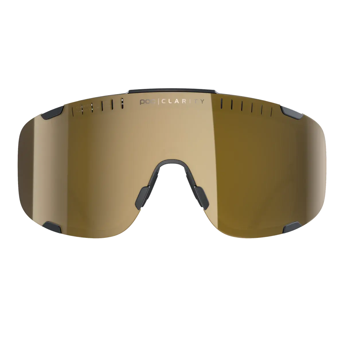 POC Devour Wide Fit Sport Zonnebril Zwart met Road Lens Goud