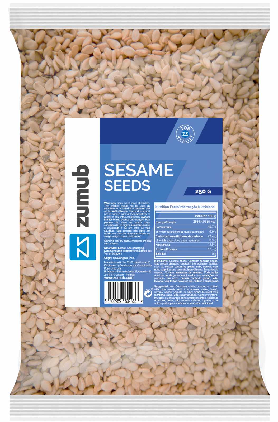 Sementes de gergelim Zumub 1 kg