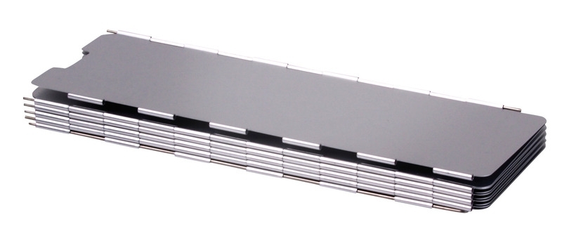 Falt-Windschutz für Kocher - Aluminium - Höhe 30 cm