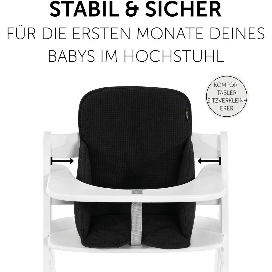 hauck Hochstuhlauflage Alpha Cosy Select Waffle Piqué Black