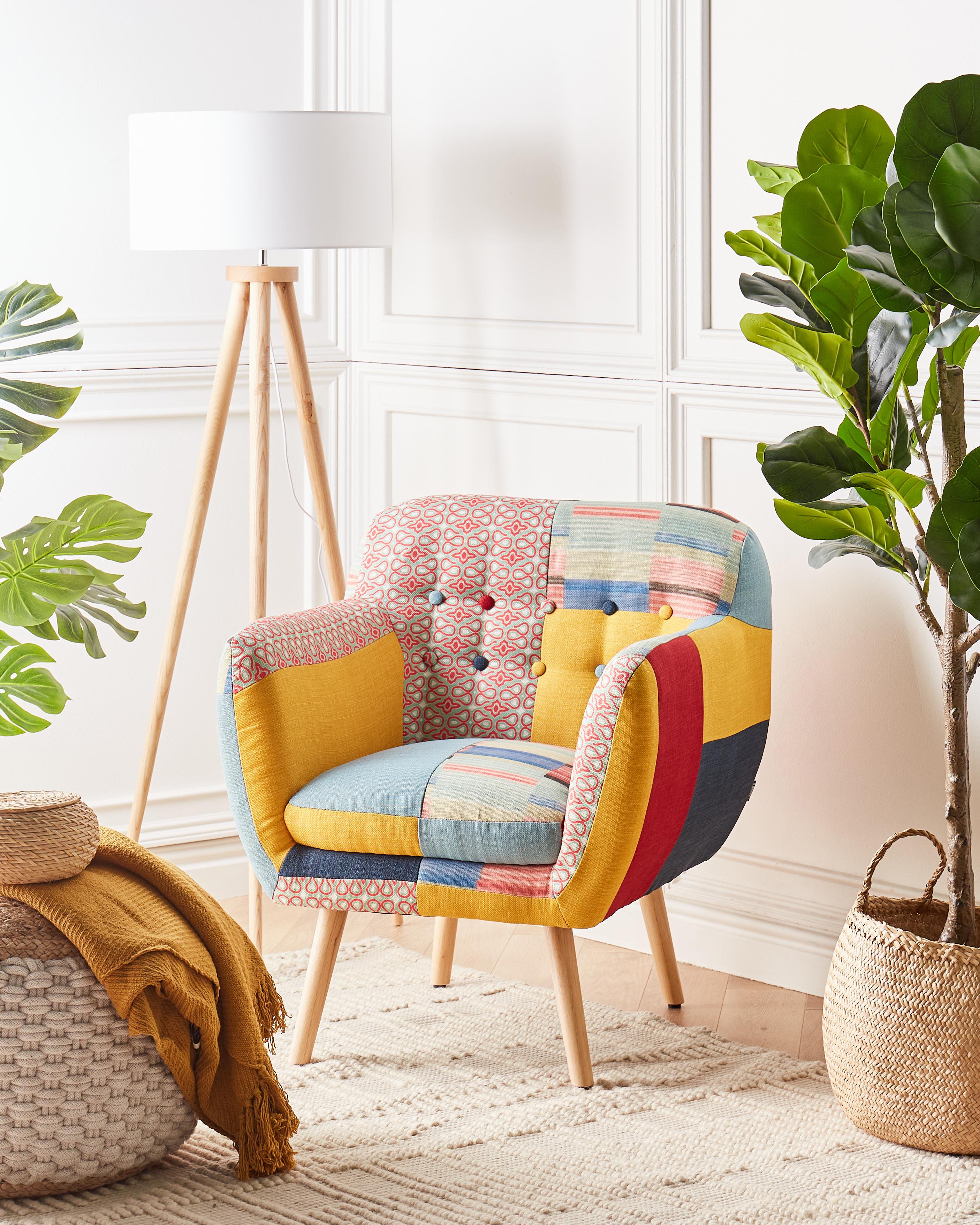 Fauteuil MELBY Stof Meerkleurig