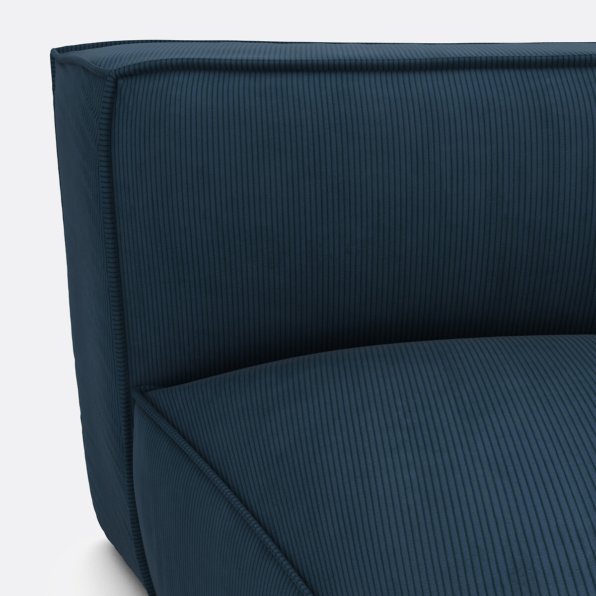 LA REDOUTE INTERIEURS<br>Canto modular aberto, veludo cotelê Seven