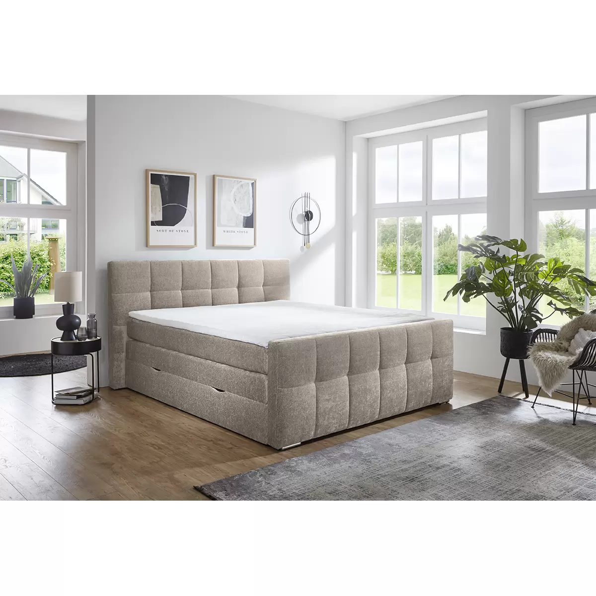 Boxspringbett Ratio 160x200 Grau