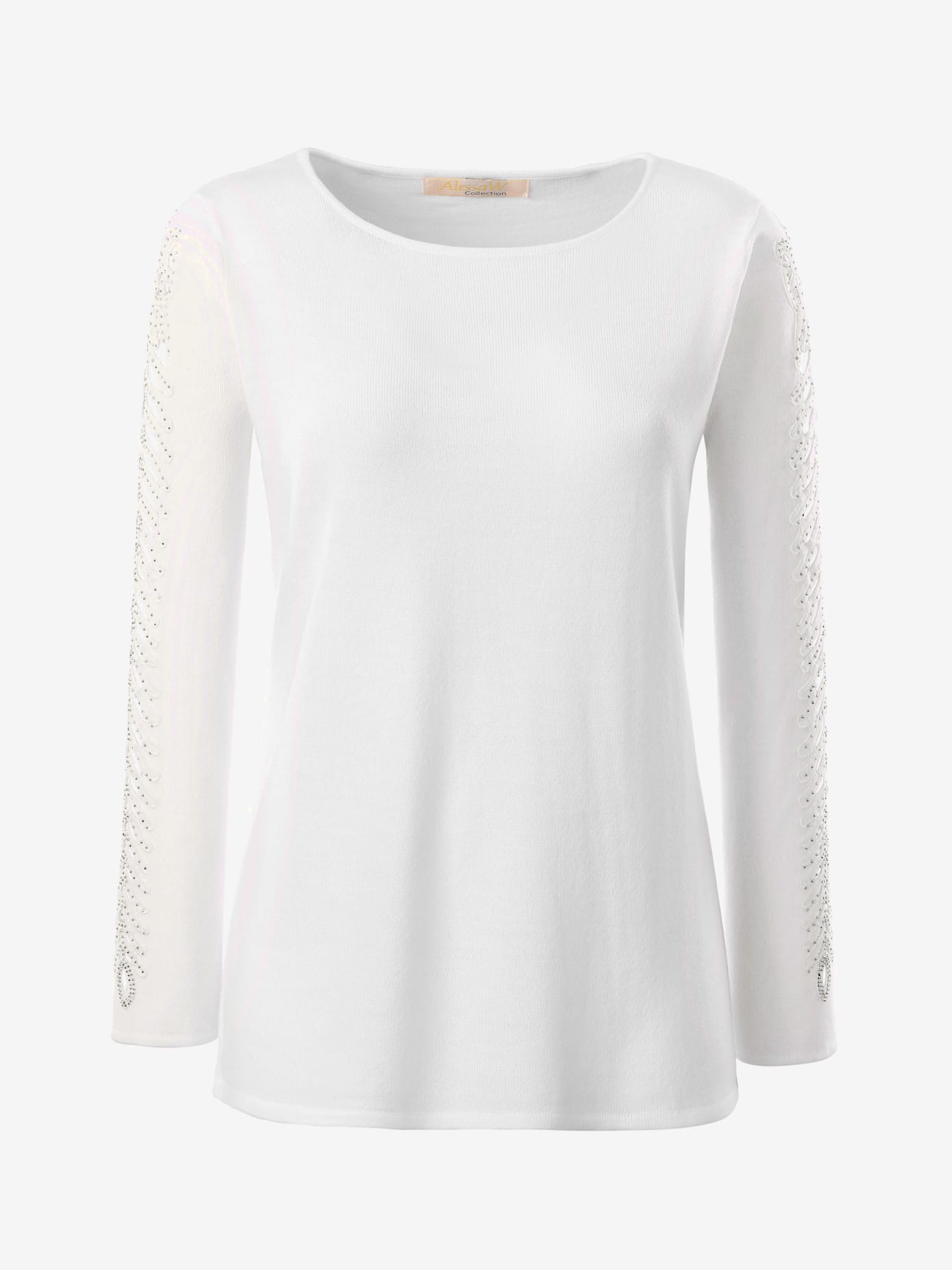 Pull manches originales laissant entrevoir les bras