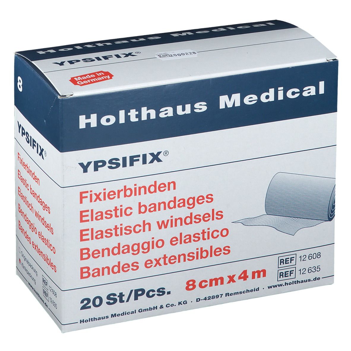 YPSIFIX® Fixierbinden elastisch 8 cm x 4 m lose