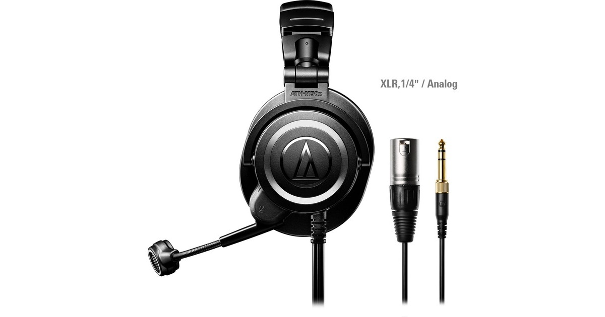 Audio-TechnicaATH-M50xSTS StreamSet over-ear headset  (Zwart)