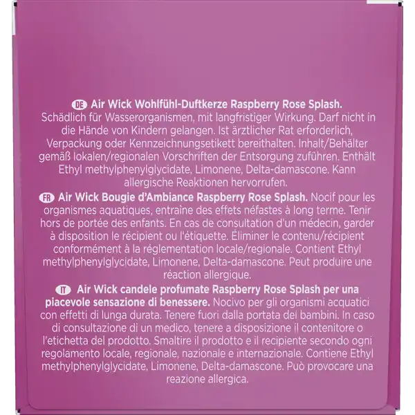 Wohlfühl-Duftkerze Raspberry Rose Splash