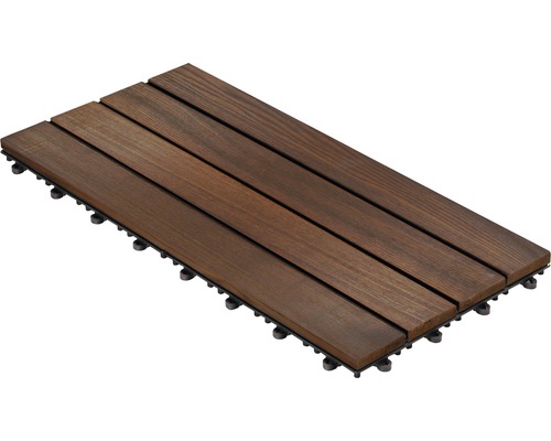 Kliktegel Thermo essen XL glad 60x30 cm bruin