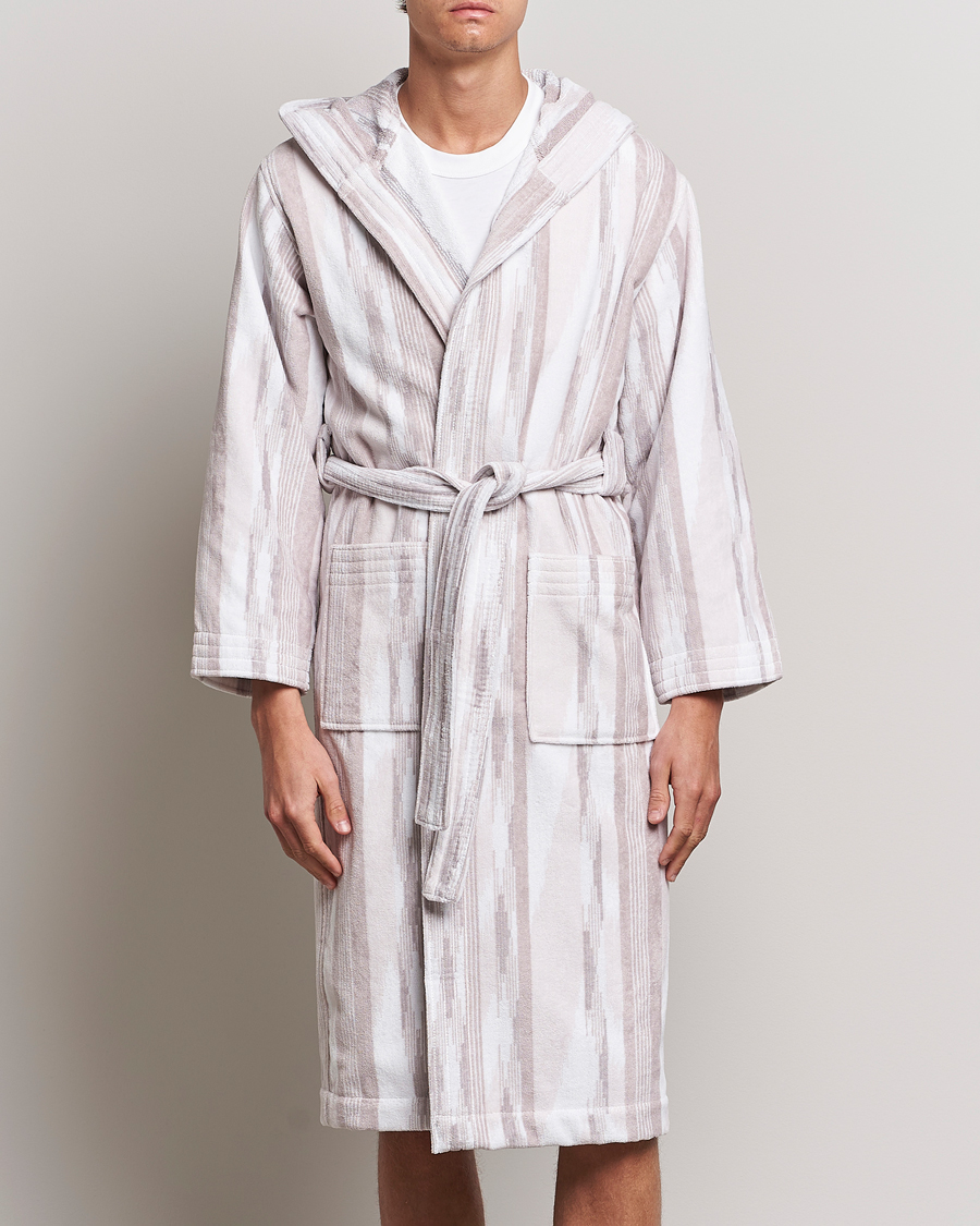 Missoni Home Clint Bathrobe Beige/White
