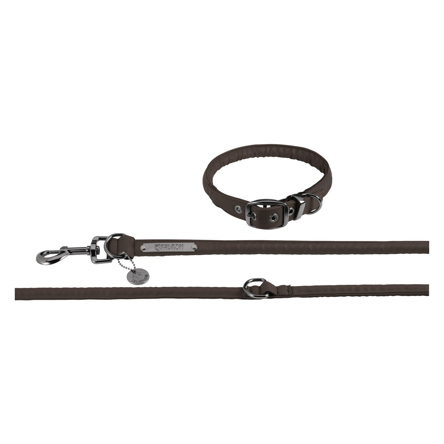 ESKADRON Platinum Hundeset Faux Leather  - teak brown