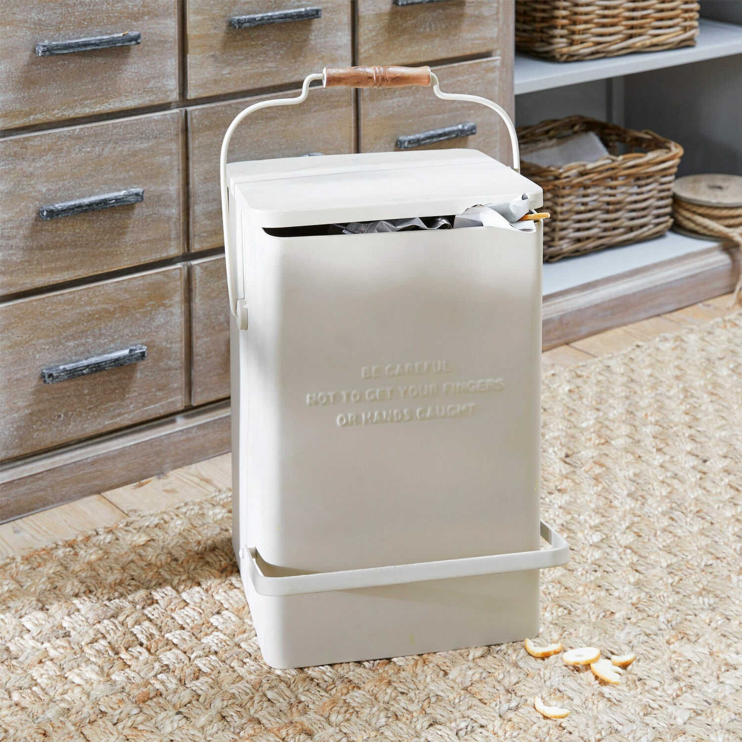 Abfalleimer Connoly beige