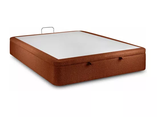 Sommier Coffre Bouclette Terracotta 160x200 H39cm