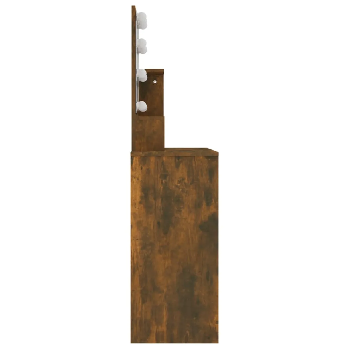 Coiffeuse avec LED Helloshop26 - 86,5 x 35 x 136 cm - Chêne