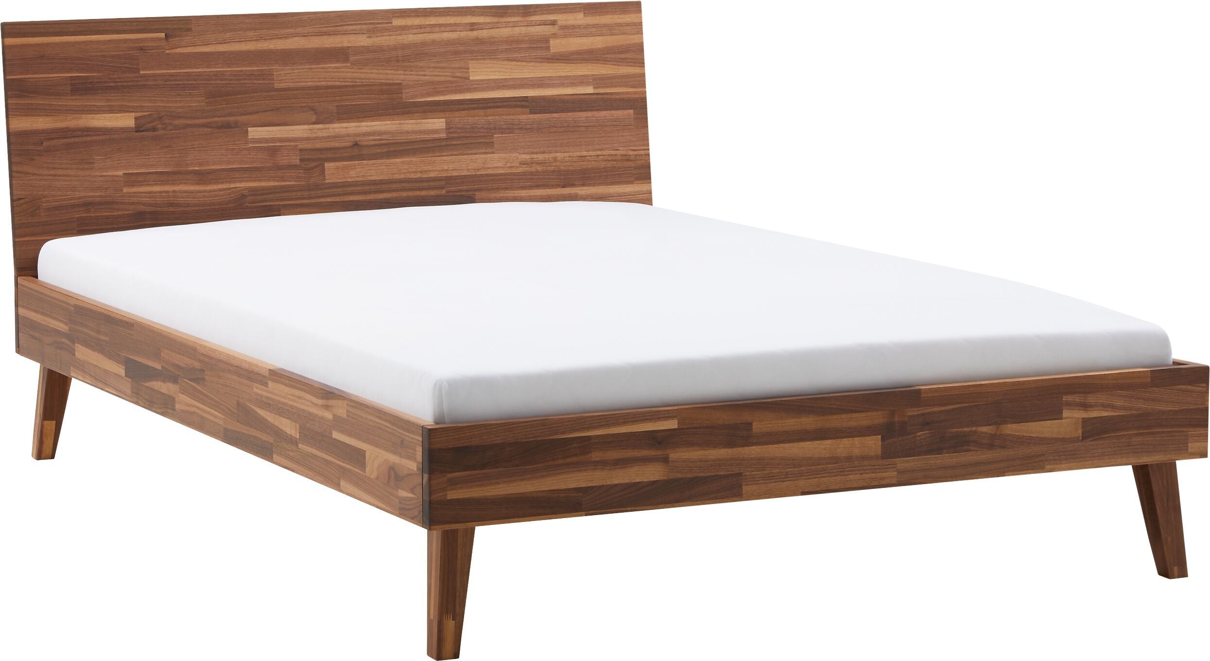 CARA Bett - Nussbaum / B: 140.0 cm x T: 200.0 cm