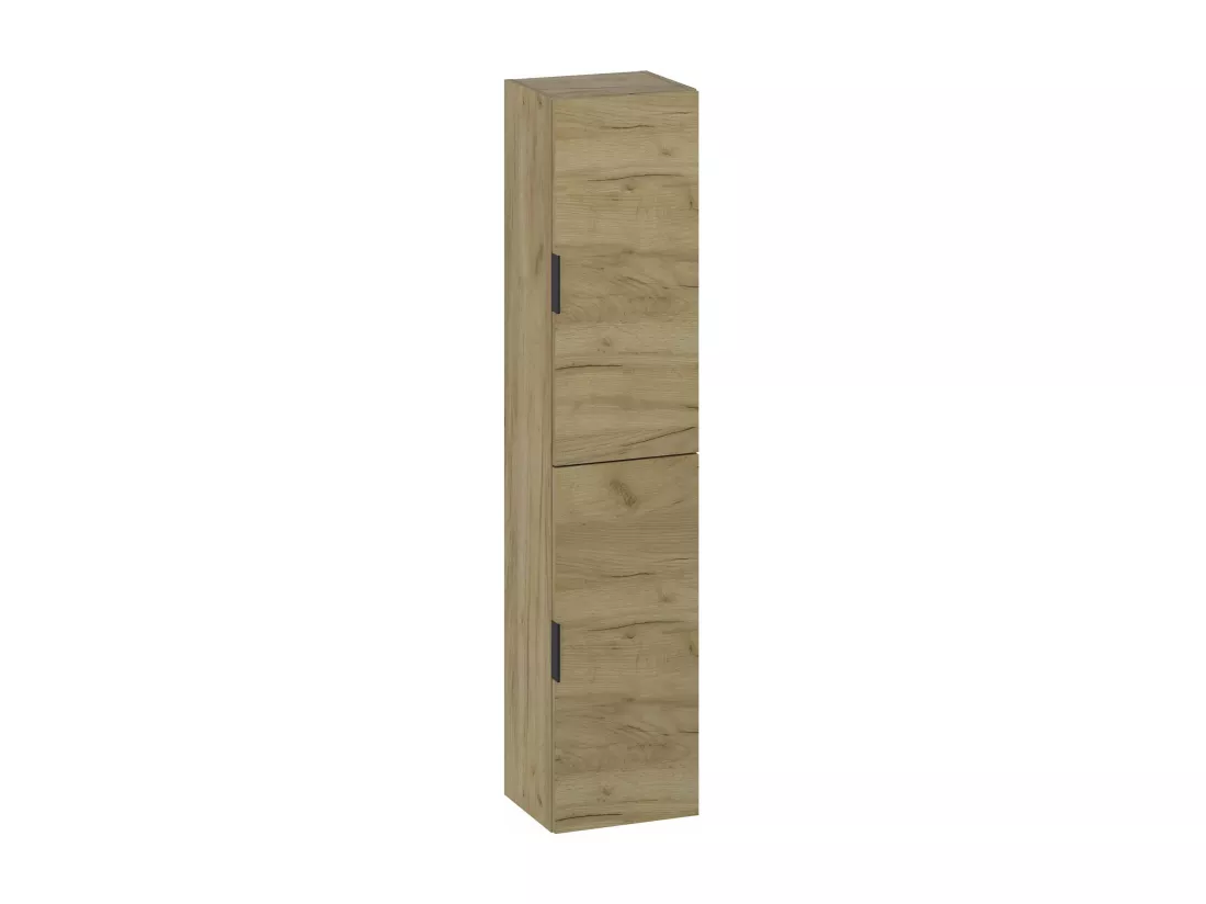Colonne de salle de bain LYO 2 portes 140x30x27 cm chêne T-BATH