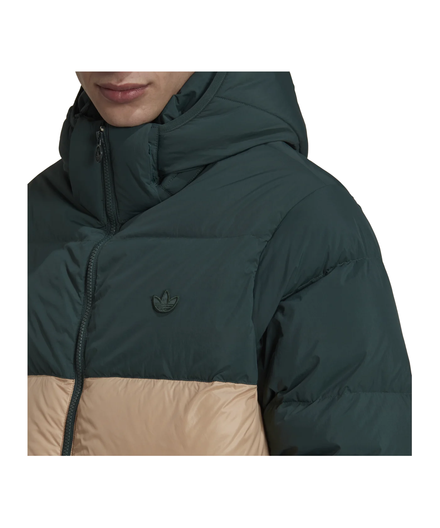 adidas Originals Down Regenjacke Grün Beige