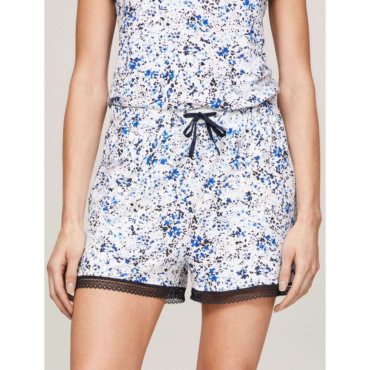 TOMMY HILFIGER<br>Shorts de pijama com cadarço e logo