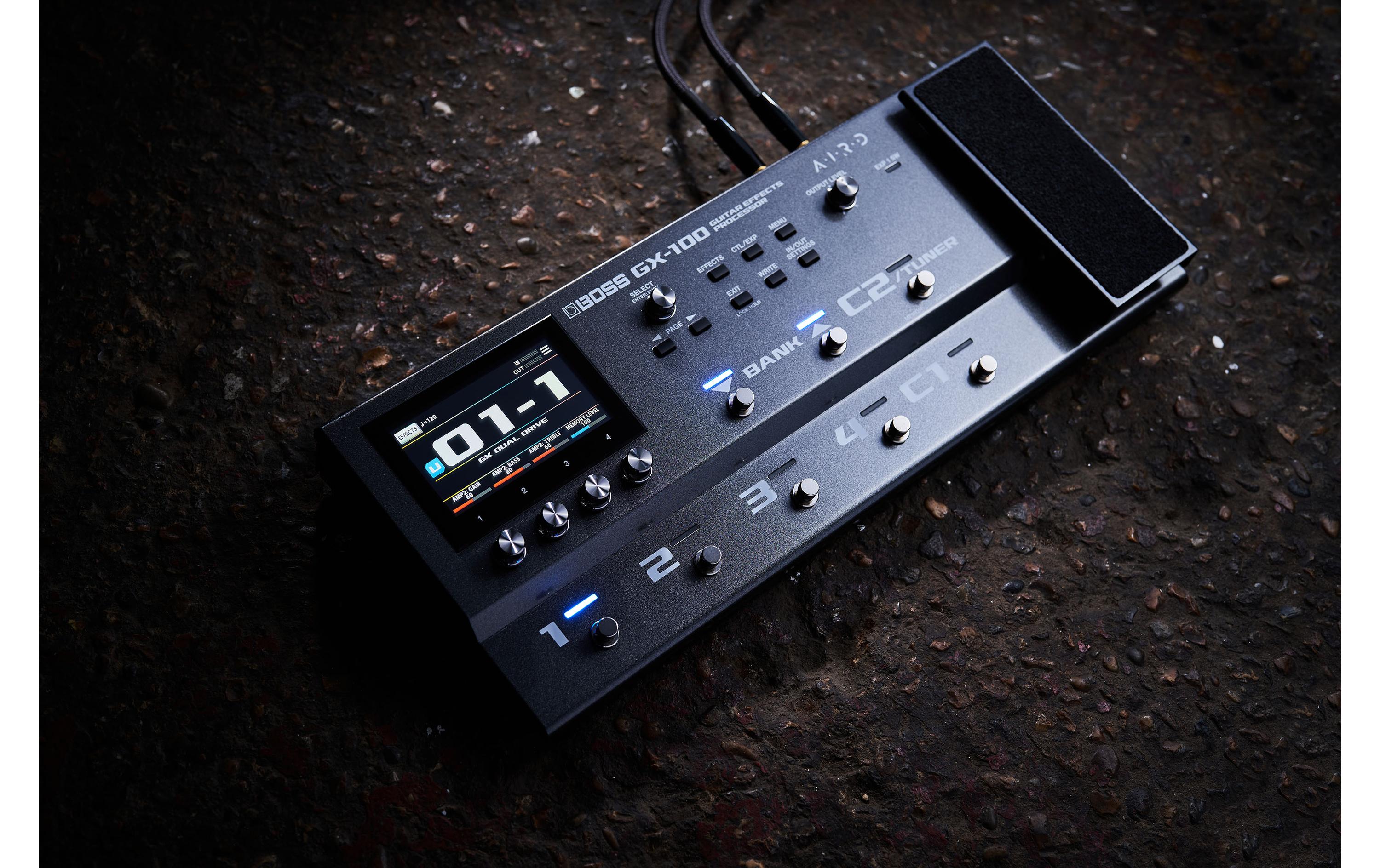 Effektgerät GX-100<br>Gitarreneffektprozessor mit neuen Farben für Ihren Sound