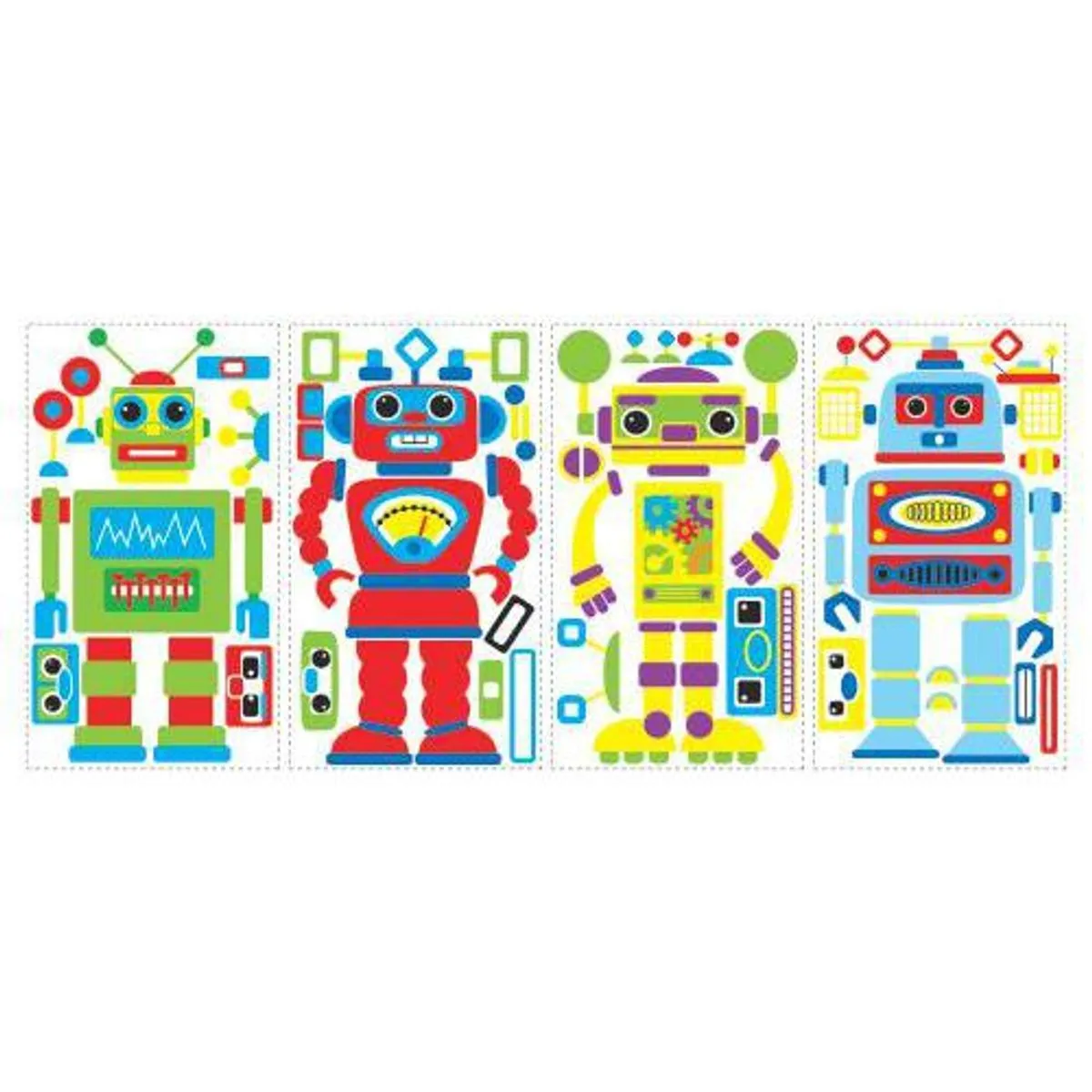 TheDecoFactory Petits Robots Multicolores
