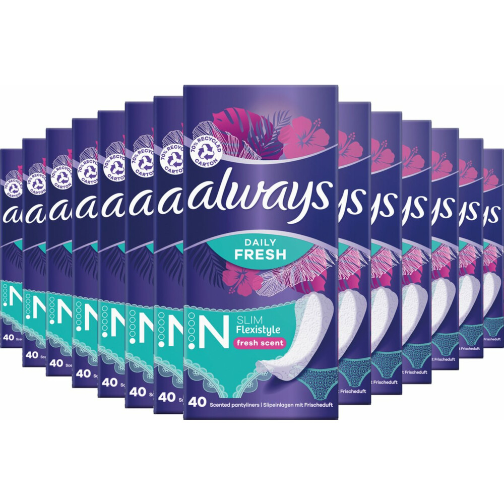 14x Always Inlegkruisjes Fresh Flexistyle40 stuks