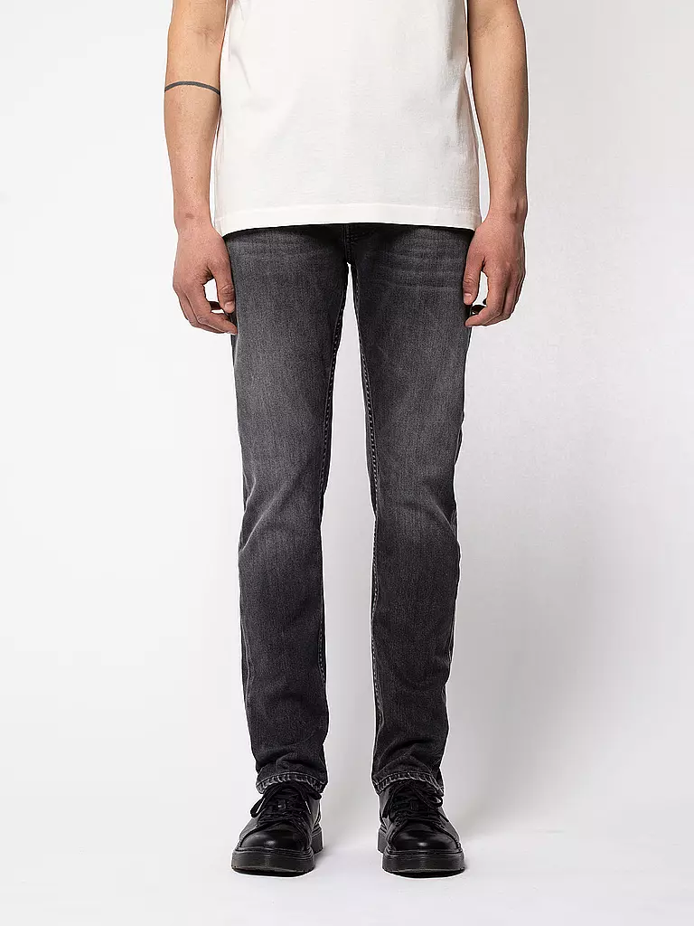 NUDIE JEANS Jeans Slim Fit Lean Dean schwarz