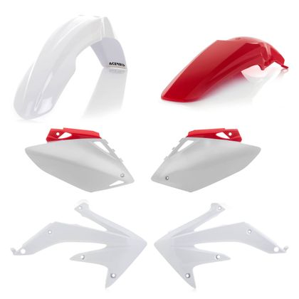 Kit plastiques Acerbis - Rouge / Blanc