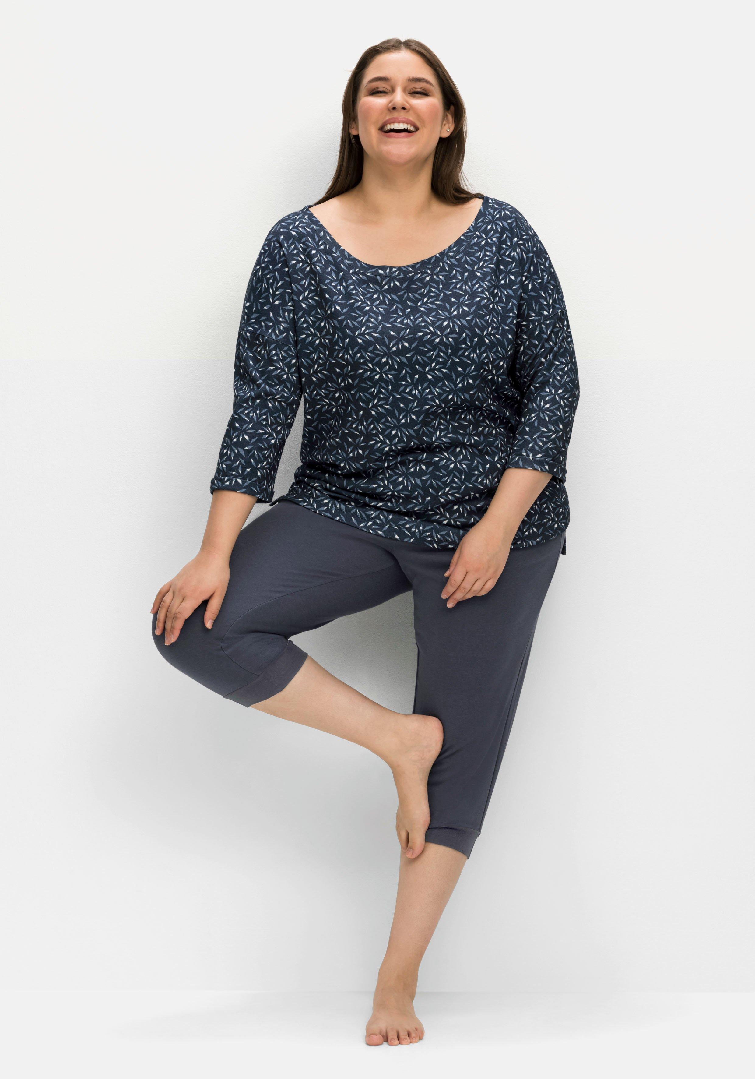 Relax-Shirt mit Alloverdruck, aus Interlock