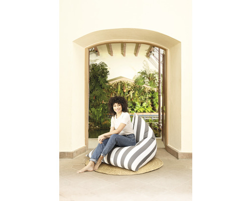 Buitenzitzak Sitting Point Santorin Calypso ca. 300 liter antraciet/wit 110x115x90 cm
