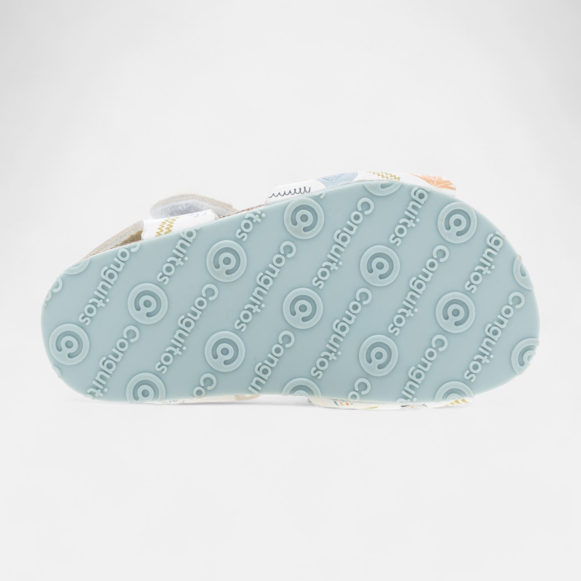 Mules semelle liège Bébé garçon blanc