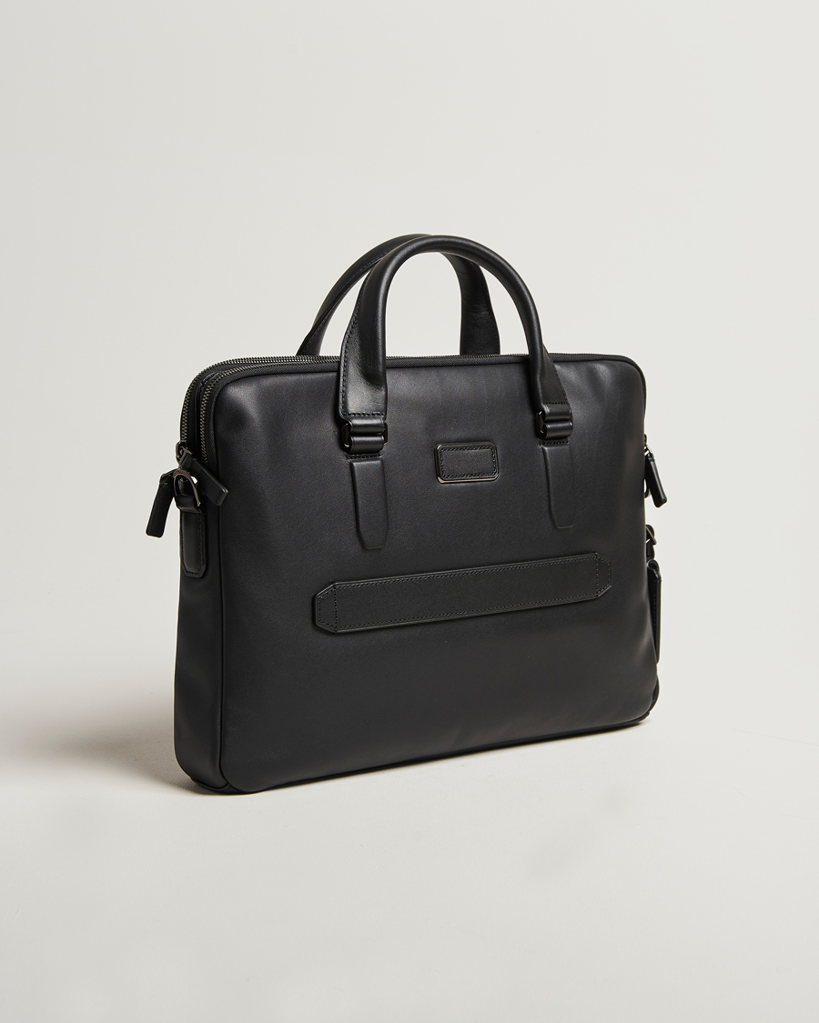 TUMI Harrison Sycamore Slim Leather Brief Black
