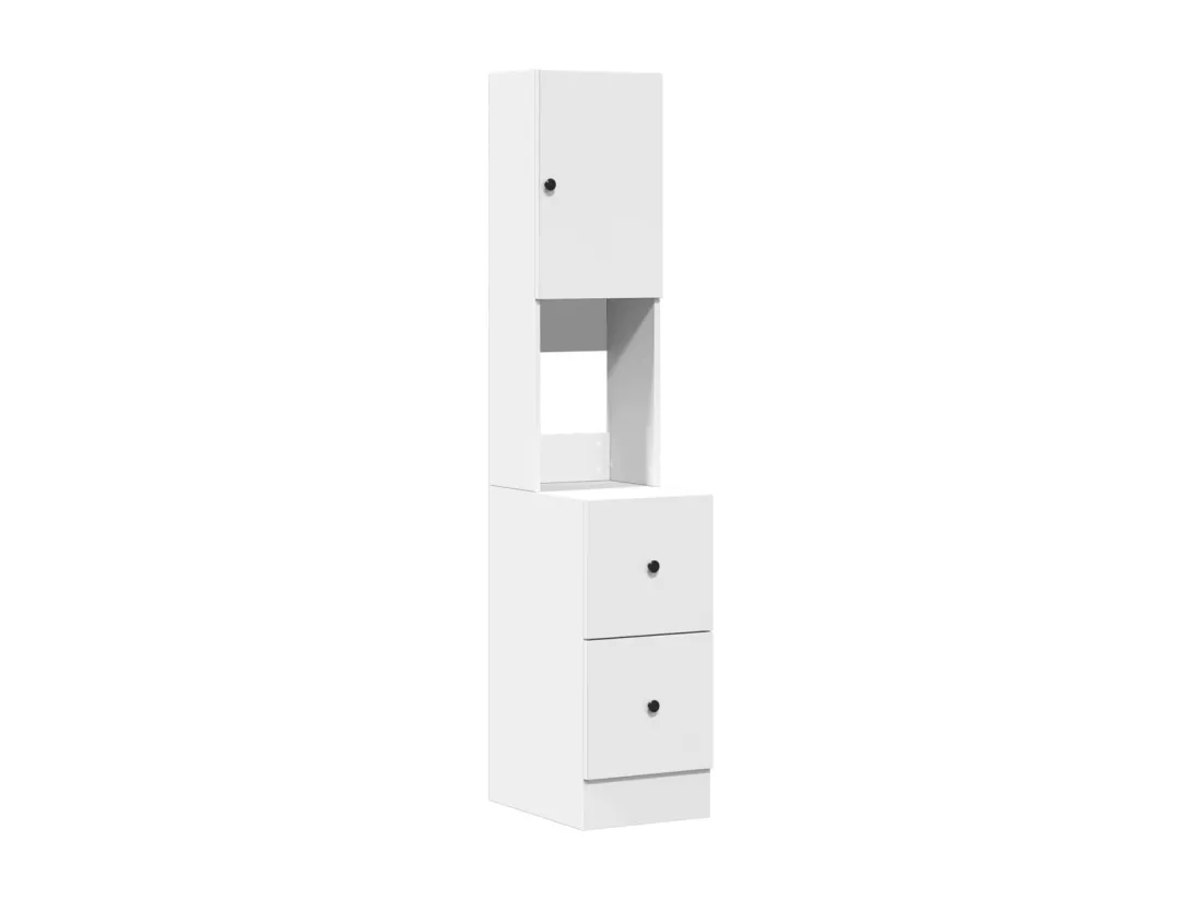 Armoire de cuisine blanc 35x50x180 cm bois d'ingénierie