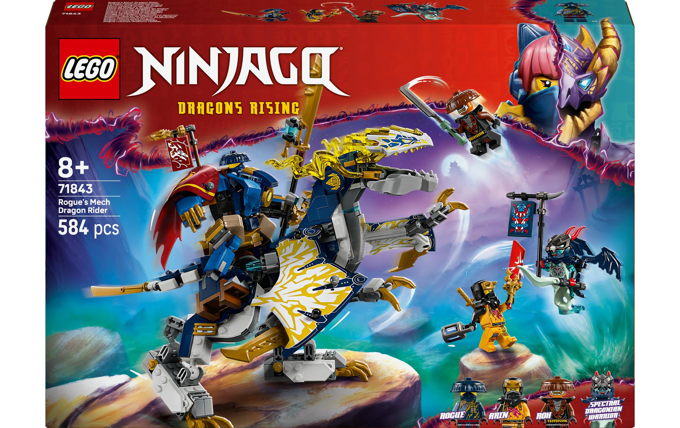Ninjago Rogues Mech-Drachenreiter 71843Spielset mit Mech und Drachen