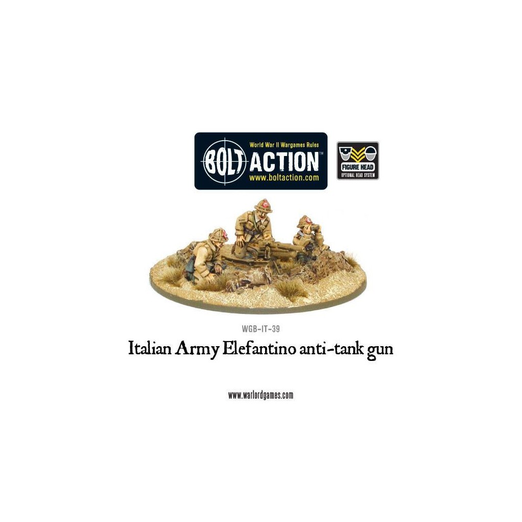 Bolt Action - Italian Army 47mm Elefantino Anti-Tank Gun