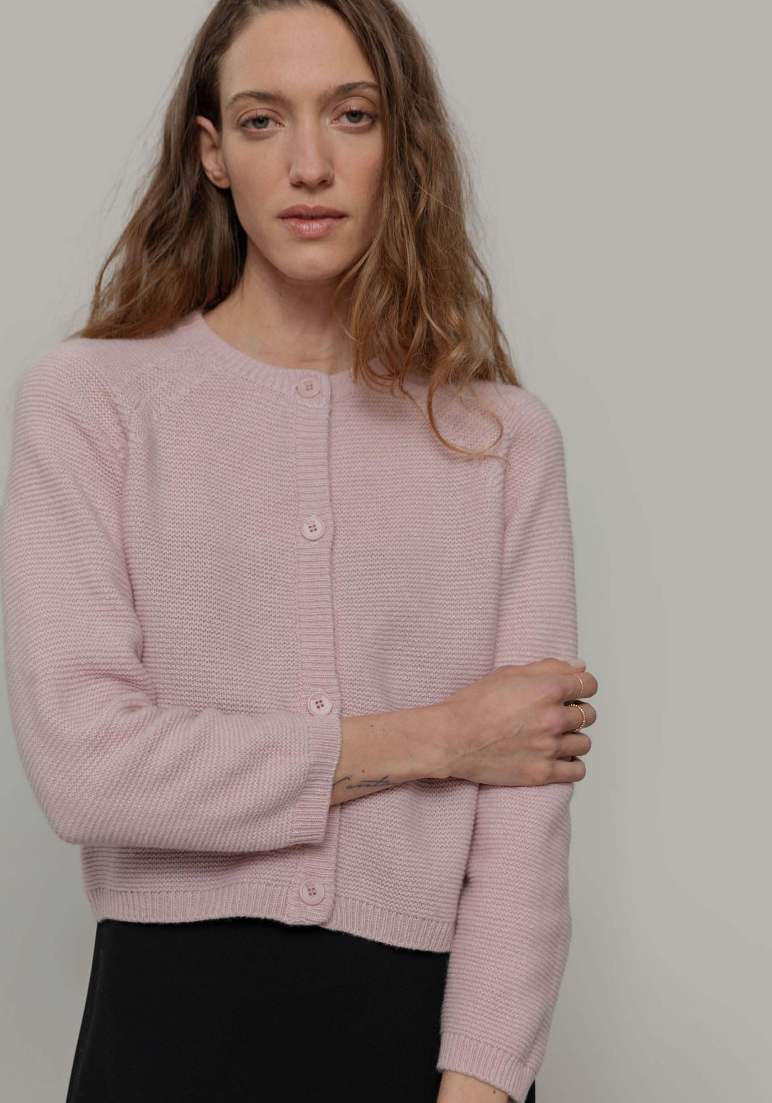 Rifo Cardigan Kaschmir Mafalda Pink Blush