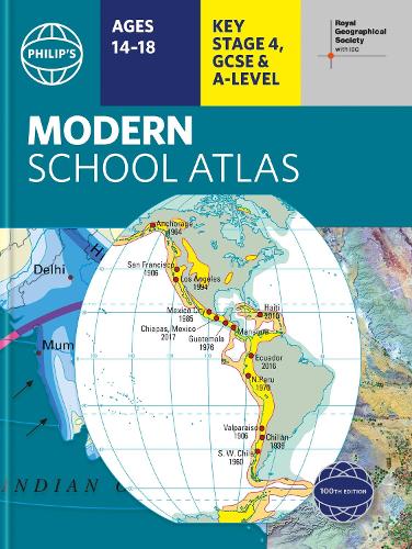 Philip's RGS Modern School Atlas: 100th edition - Philip's World Atlas (Hardback)