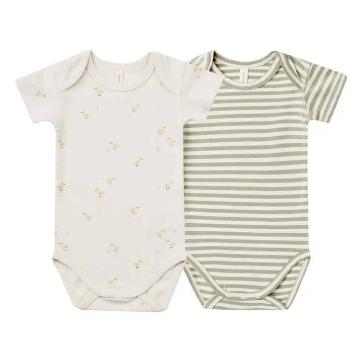 Quincy Mae Lot 2 Bodies Canards | Blanc cassé