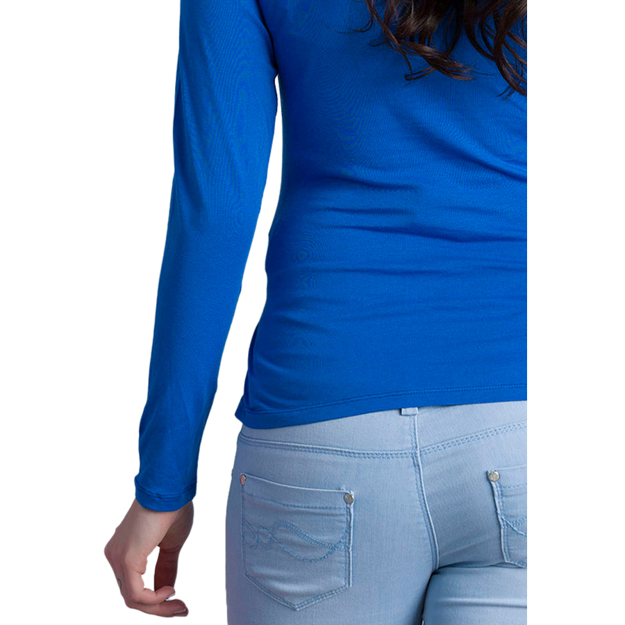 M.M.C. Umstandslangarmshirt Winke Winke mit Motiv Dunkelblau