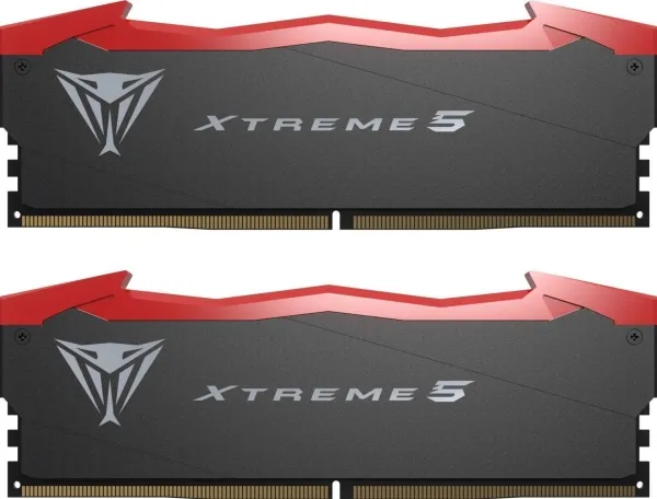 Patriot Viper Xtreme 5 - DDR5 - sæt - 48 GB: 2 x 24 GB - DIMM 288-PIN - 4100 MHz / PC5-65600 - CL38 - 1.45 V - ikke bufferet - on-die ECC - mat sort, hvid, rød