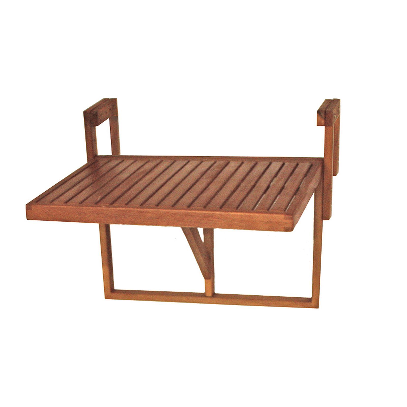 Balkon-Hängetisch BERKELEY - Eukalyptus - 60x45 cm
