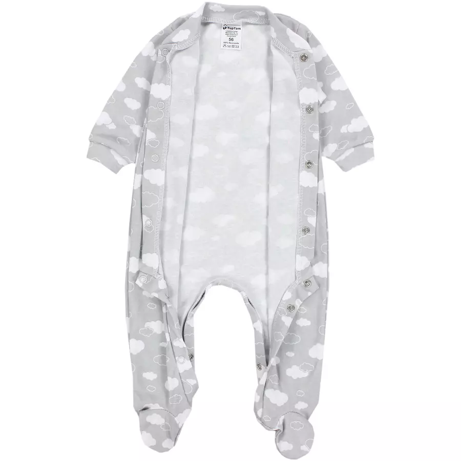 TupTam Baby Mädchen Schlafstrampler mit Fuß 3er Pack rosaweiß