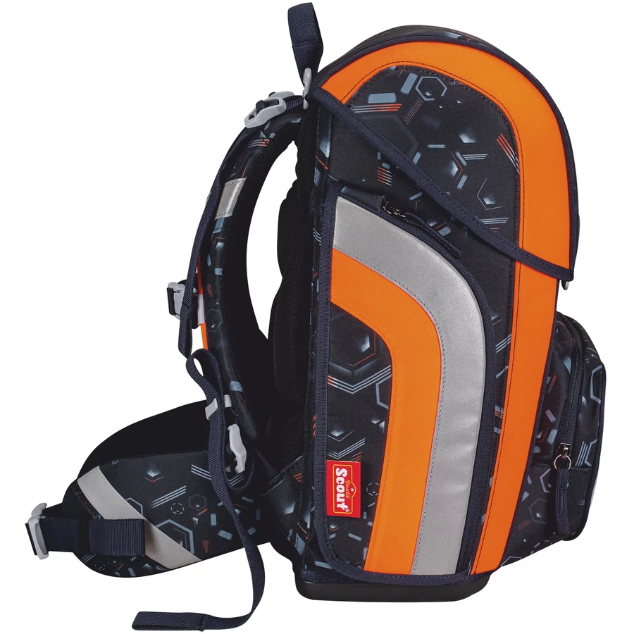 Scout Genius DIN - Schulranzen Set 4 tlg. mit Turnbeutel Space Data