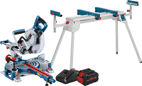Bosch Professional GCM 18V-216 D + ProCORE 8,0 Ah accu + Onderstel