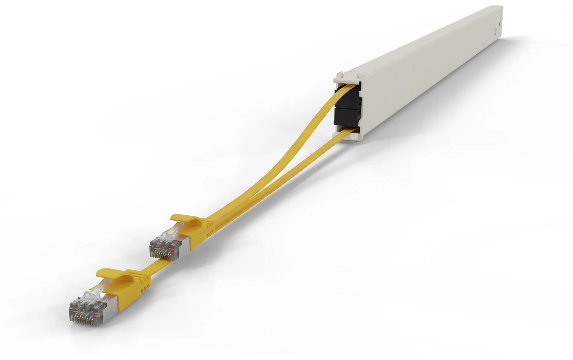 patchbox.one / Cassette / 46RU / Cat 6A, STP, 2.5 m, GelbAll-in-One Lösung für Ordnung im Netzwerkschrank