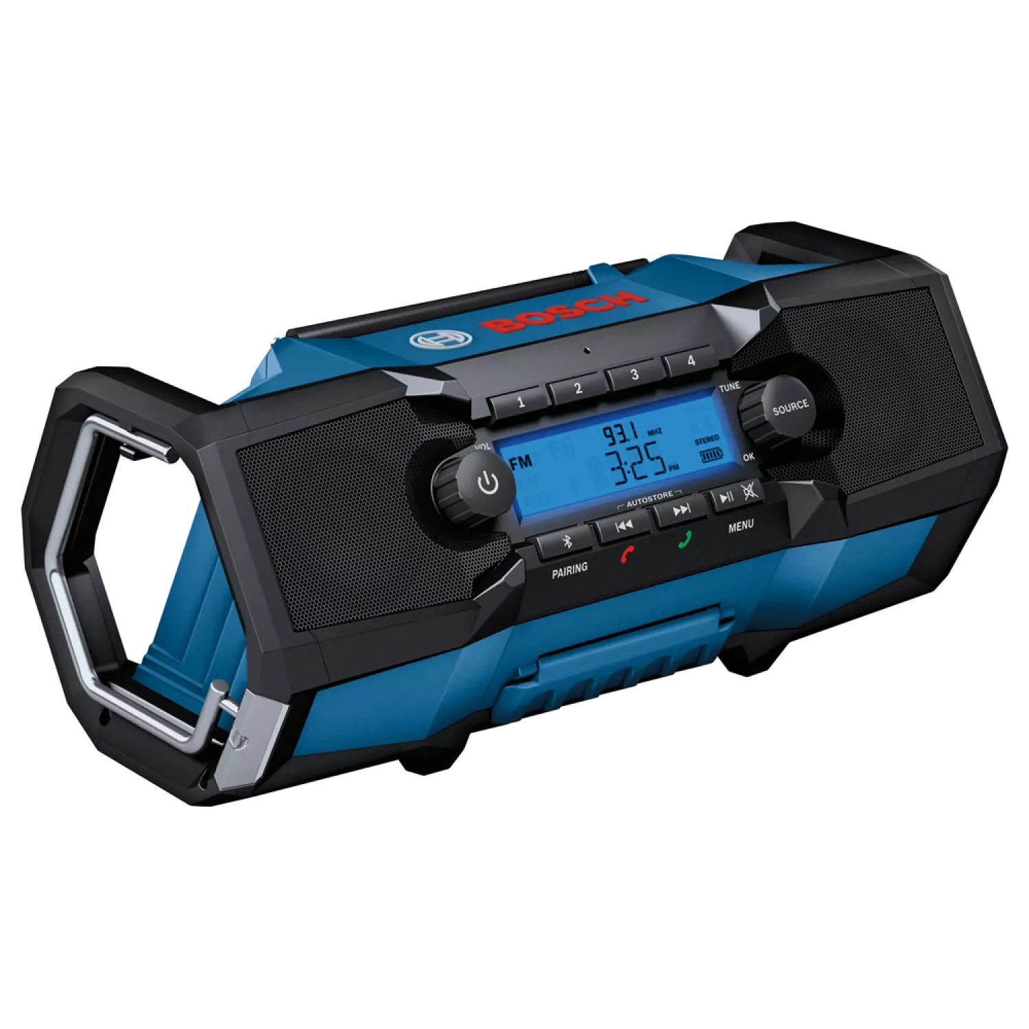 Bosch GPB 18V-2 C 18V Li-ion Accu bouwradio - FM, Bluetooth, AUX - werkt op netstroom & accu