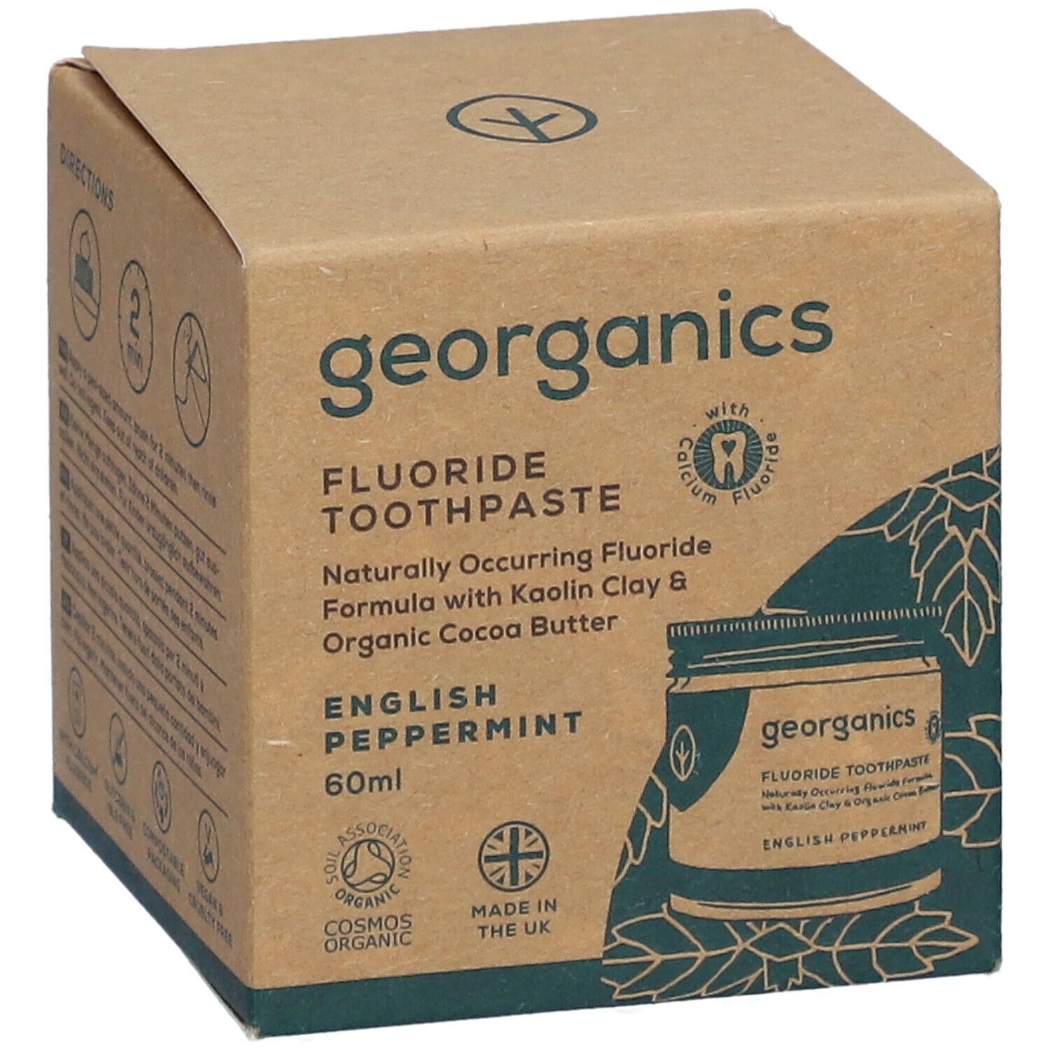 GEORGANICS Natürliche Zahnpasta Pfefferminz